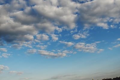 Low angle view of clouds in sky