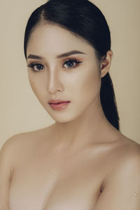 Portrait of a beautiful young woman