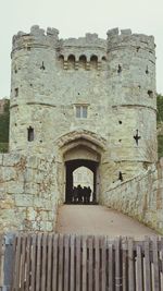 Low angle view of old ruin