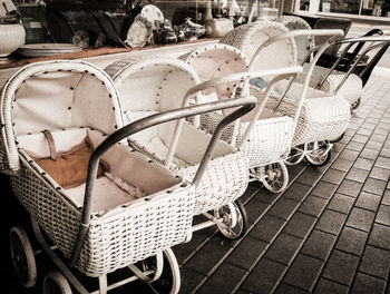 Close-up of shopping cart