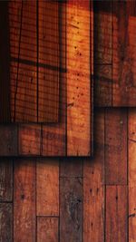 Full frame shot of wooden wall