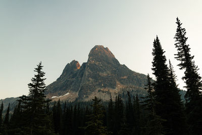 Washington pass overlook near the north cascades national park eastern entrance.