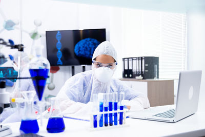 Portrait of scientist in laboratory