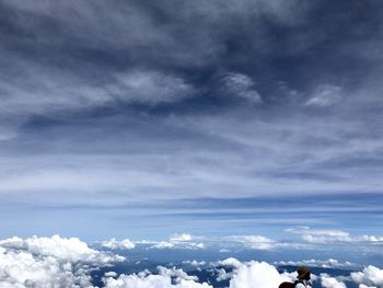 Low angle view of clouds in sky