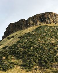 Scenic view of mountain against clear sky