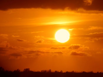 Scenic view of sunset sky