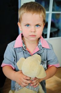 Close-up portrait of boy