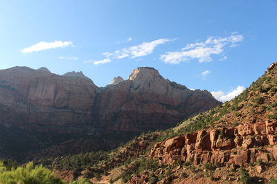 View of rock formations