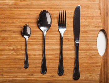 Directly above shot of objects on table