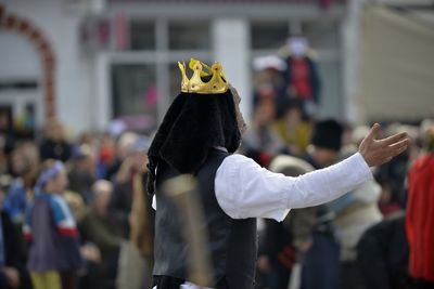 Person in costume at carnival