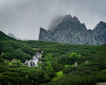 Scenic view of land against sky