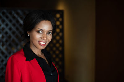 Portrait of a smiling young woman