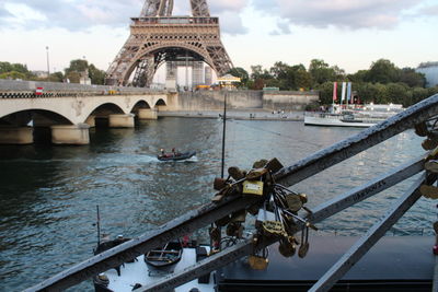 View of bridge over river