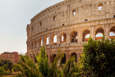 Colosseum against clear sky