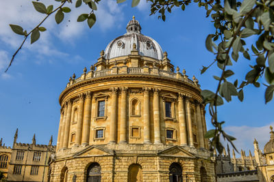 Low angle view of historic building against sky