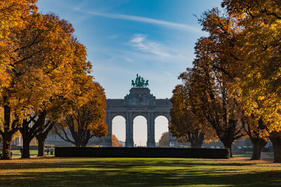 Built structure with trees in background