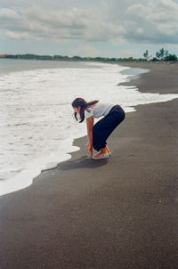 Full length of man on beach