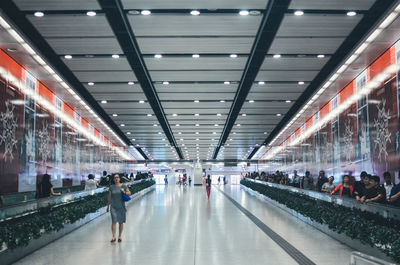 People walking in airport