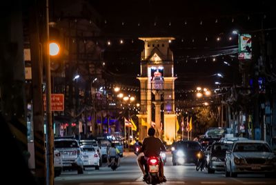 City street at night