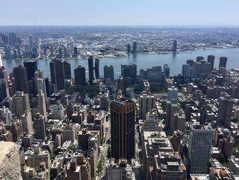 View of river from empire state building