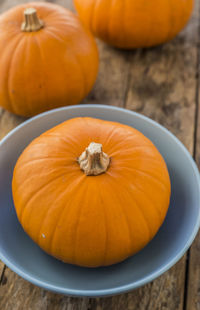 Close-up of orange pumpkins