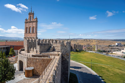 View of townscape against sky