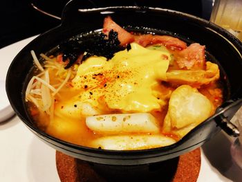 Close-up of food in plate
