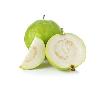 Close-up of apple against white background