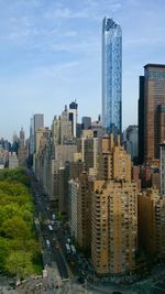 Skyscrapers in a city