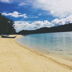 Scenic view of beach