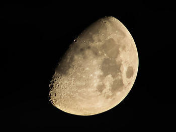 Low angle view of moon in sky