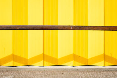 Full frame shot of yellow wall