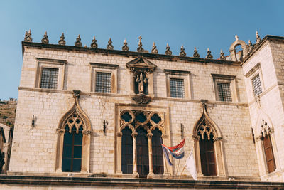 Low angle view of building against sky