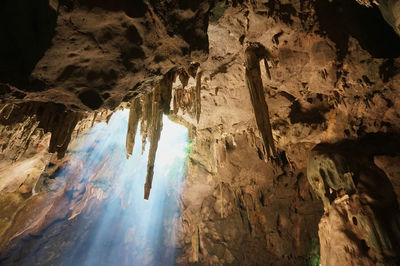 Low angle view of cave