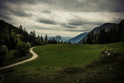 Scenic view of landscape against sky