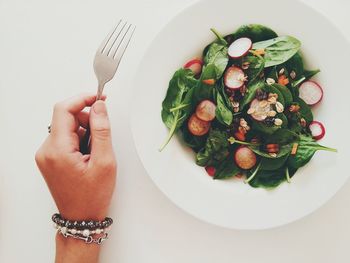 Close-up of food in plate