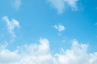 Low angle view of clouds in sky