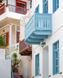 Small houses and their small streets on the volcanic island of nisyros on the aegean sea greece