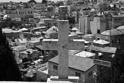 Aerial view of town