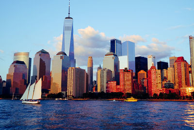 Skyline of new york city, united states of america