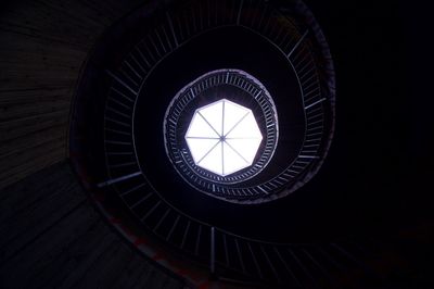 Close-up of spiral staircase