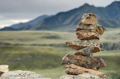 Close-up of stones on rocks