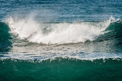 Waves rushing towards shore