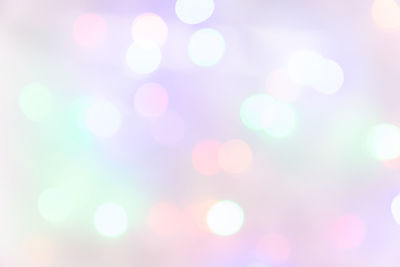 Defocused image of illuminated lights