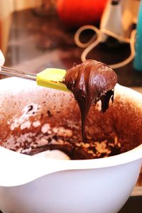 Close-up of chocolate cake