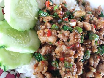 Close-up of salad in plate