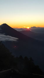 Scenic view of landscape during sunset