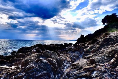 Scenic view of sea against sky