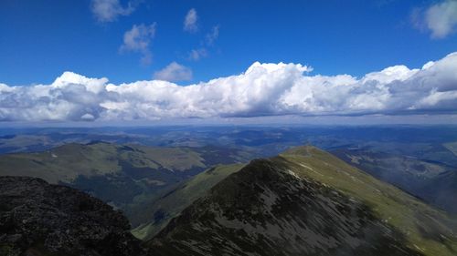 Scenic view of dramatic landscape