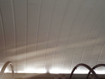 Low angle view of illuminated ceiling